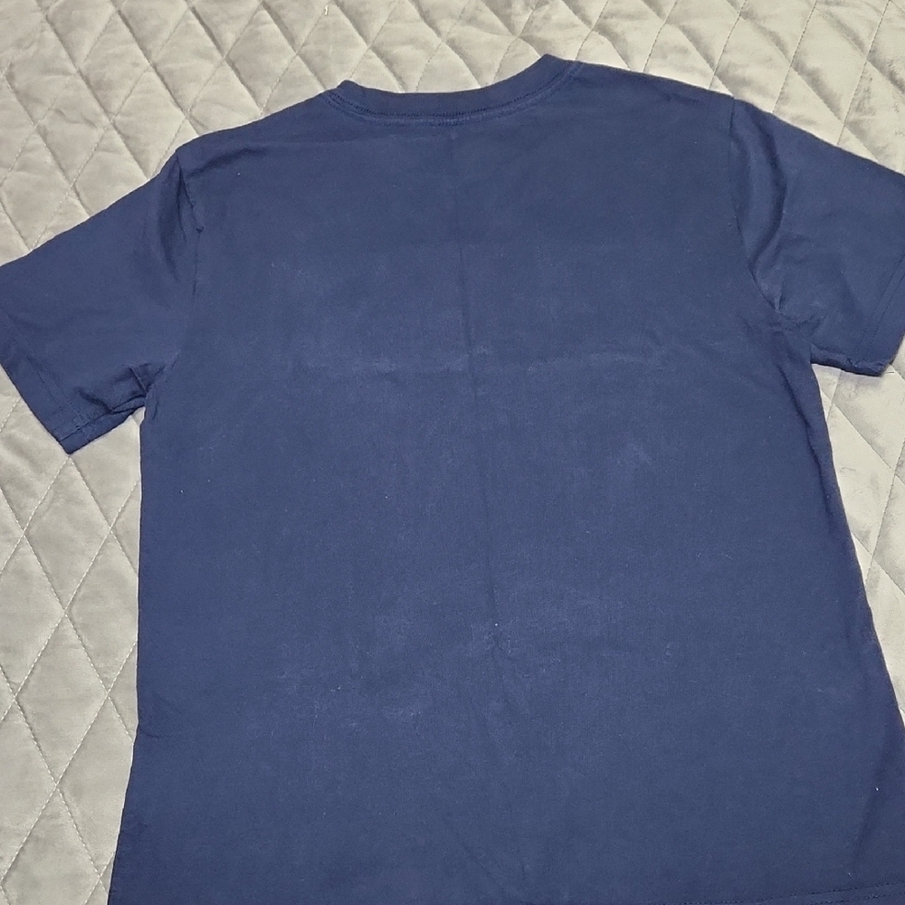 Ralph Lauren Kids Navy Tee with Red Accents - Picture 3 of 4
